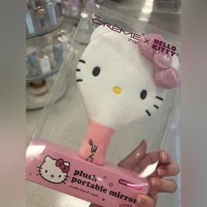 Hello Kitty x The Crème Shop Limited Edition Plush Handheld portable Mirror